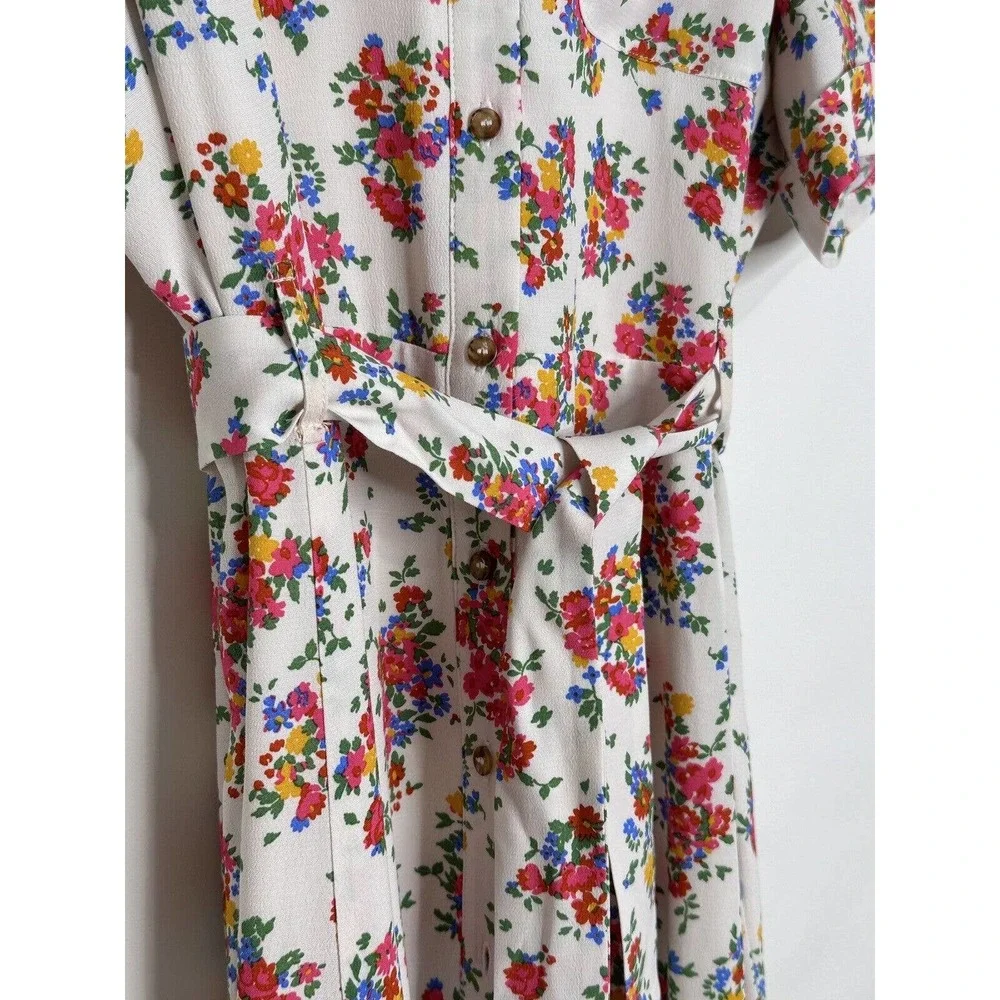 SEZANE ADÈLE DRESS JARDIN SECRET SIZE 38 US 6 - Picture 9 of 16